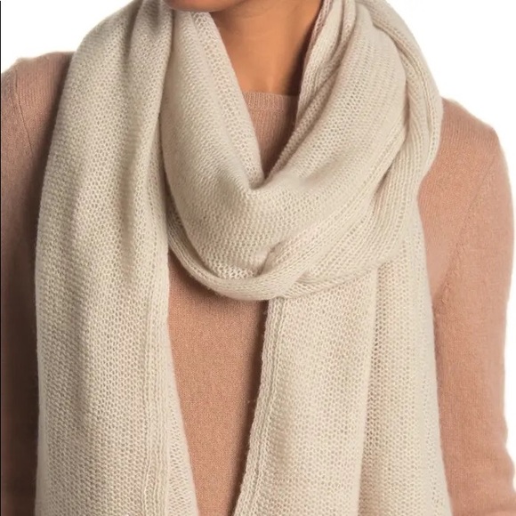 Portolano Cashmere Knit Wrap Scarf 